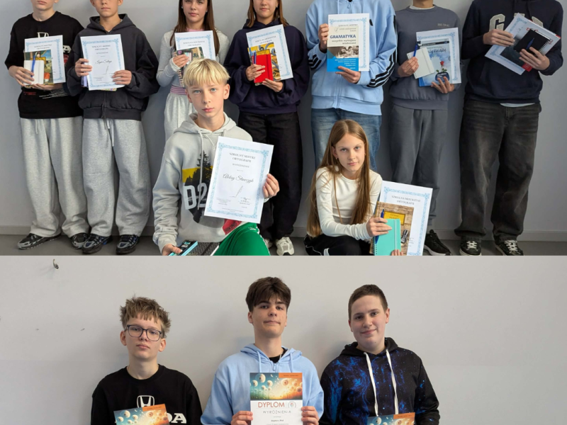 Ortograficzne i biologiczne sukcesy naszych uczniów!