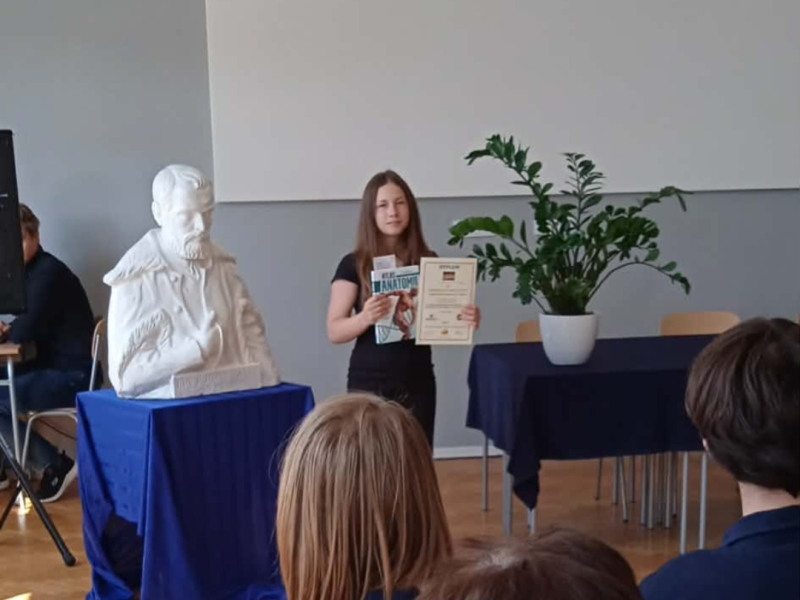 Miejsca na podium w konkursie biologicznym